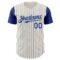 Custom Cream Royal Pinstripe Royal Authentic Two Tone Baseball Jersey
