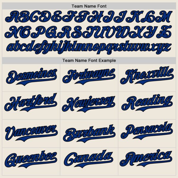 Custom Cream Royal Pinstripe Black Authentic Two Tone Baseball Jersey