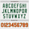 Custom White Orange Pinstripe Green Authentic Two Tone Baseball Jersey