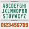 Custom White Orange Pinstripe Kelly Green Authentic Two Tone Baseball Jersey
