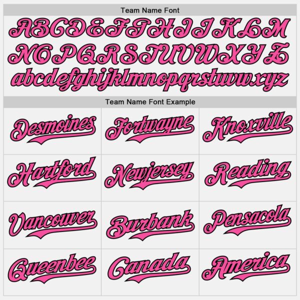 Custom White Pink Pinstripe Black Authentic Two Tone Baseball Jersey