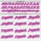 Custom White Pink Pinstripe Purple Authentic Two Tone Baseball Jersey