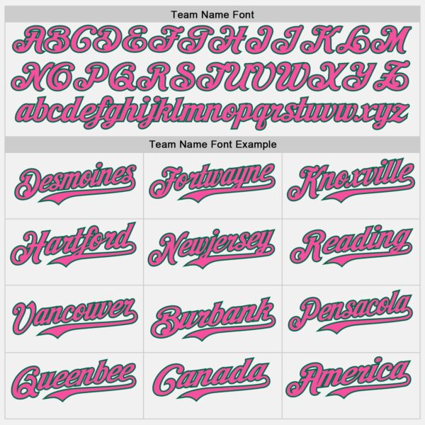 Custom White Pink Pinstripe Kelly Green Authentic Two Tone Baseball Jersey