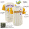 Custom White Gold Pinstripe Purple Authentic Two Tone Baseball Jersey
