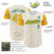 Custom White Gold Pinstripe Kelly Green Authentic Two Tone Baseball Jersey
