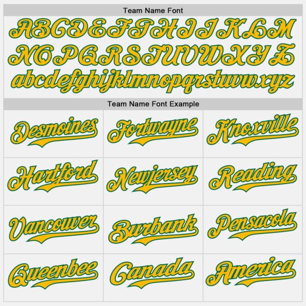 Custom White Gold Pinstripe Kelly Green Authentic Two Tone Baseball Jersey