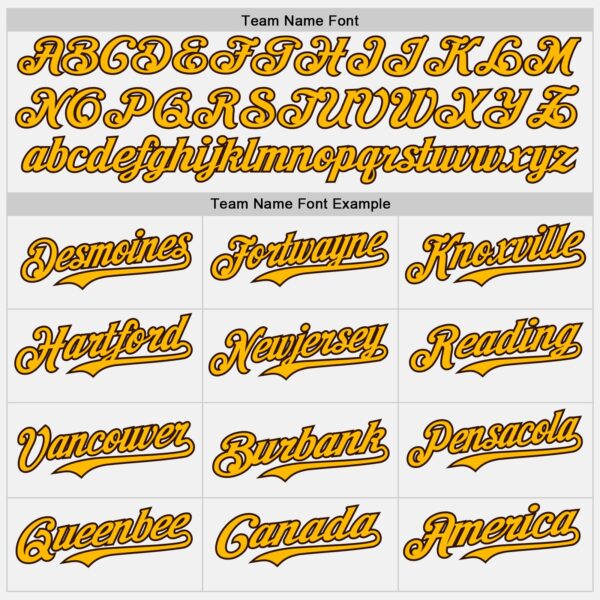 Custom White Gold Pinstripe Brown Authentic Two Tone Baseball Jersey