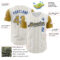 Custom White Old Gold Pinstripe Royal Authentic Two Tone Baseball Jersey