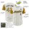 Custom White Old Gold Pinstripe Black Authentic Two Tone Baseball Jersey