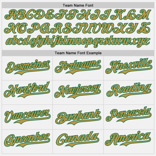Custom White Old Gold Pinstripe Kelly Green Authentic Two Tone Baseball Jersey