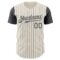 Custom Cream Steel Gray Pinstripe Steel Gray Authentic Two Tone Baseball Jersey