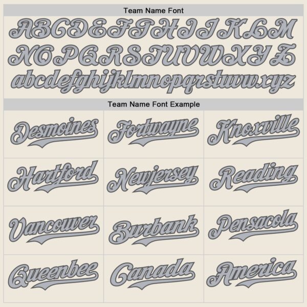 Custom Cream Steel Gray Pinstripe Gray Authentic Two Tone Baseball Jersey