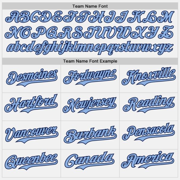 Custom White Light Blue Pinstripe Black Authentic Two Tone Baseball Jersey