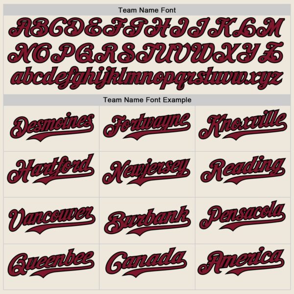 Custom Cream Crimson Pinstripe Black Authentic Two Tone Baseball Jersey