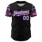 Custom Black Light Blue-Pink Digital Camo Two Tone Authentic Baseball Jersey