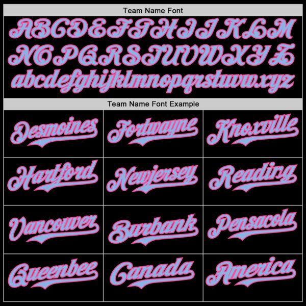 Custom Black Light Blue-Pink Digital Camo Two Tone Authentic Baseball Jersey