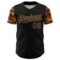 Custom Black Old Gold-Orange Digital Camo Two Tone Authentic Baseball Jersey