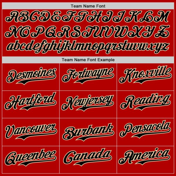 Custom Red Black-Cream Digital Camo Two Tone Authentic Baseball Jersey