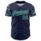 Custom Navy Teal-Gray Digital Camo Two Tone Authentic Baseball Jersey