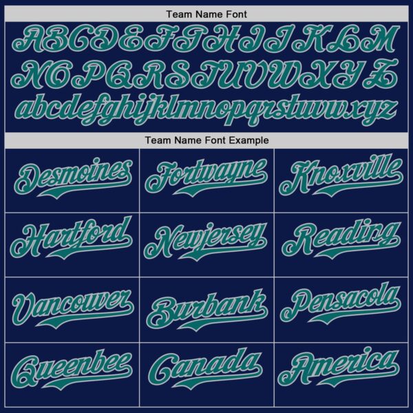 Custom Navy Teal-Gray Digital Camo Two Tone Authentic Baseball Jersey