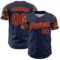 Custom Navy Red-Old Gold Digital Camo Two Tone Authentic Baseball Jersey