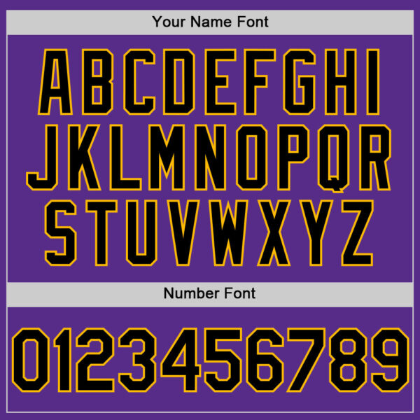 Custom Purple Black-Gold Digital Camo Two Tone Authentic Baseball Jersey