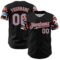 Custom Black Powder Blue Orange-White Digital Camo Two Tone Authentic Baseball Jersey