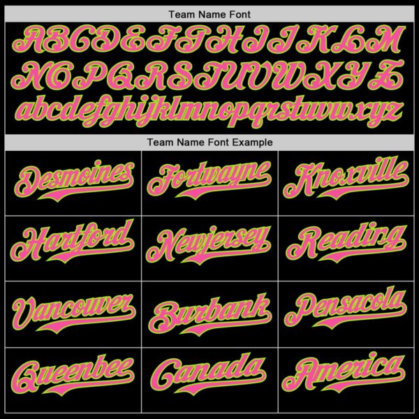 Custom Black Pink Neon Green-White Digital Camo Two Tone Authentic Baseball Jersey
