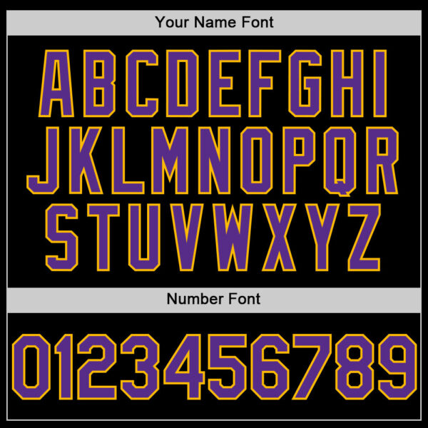 Custom Black Purple Gold-White Digital Camo Two Tone Authentic Baseball Jersey