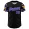 Custom Black Purple Light Blue-Gold Digital Camo Two Tone Authentic Baseball Jersey