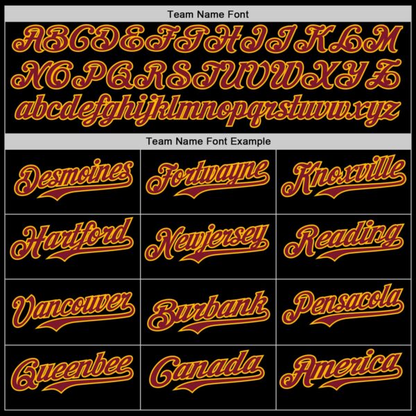 Custom Black Crimson Gold-White Digital Camo Two Tone Authentic Baseball Jersey