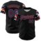 Custom Black Royal Orange-White Digital Camo Two Tone Authentic Baseball Jersey