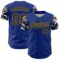 Custom Royal Black Old Gold-White Digital Camo Two Tone Authentic Baseball Jersey