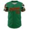 Custom Kelly Green Black Orange-White Digital Camo Two Tone Authentic Baseball Jersey