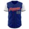 Custom Royal Red Black-White Two Tone Authentic Baseball Jersey