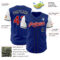 Custom Royal Red Black-White Two Tone Authentic Baseball Jersey