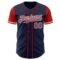 Custom Navy Camo Red-White Authentic Two Tone Baseball Jersey