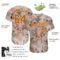 Custom White Texas Orange-Cream 3D Pattern Design Foxes Authentic Baseball Jersey