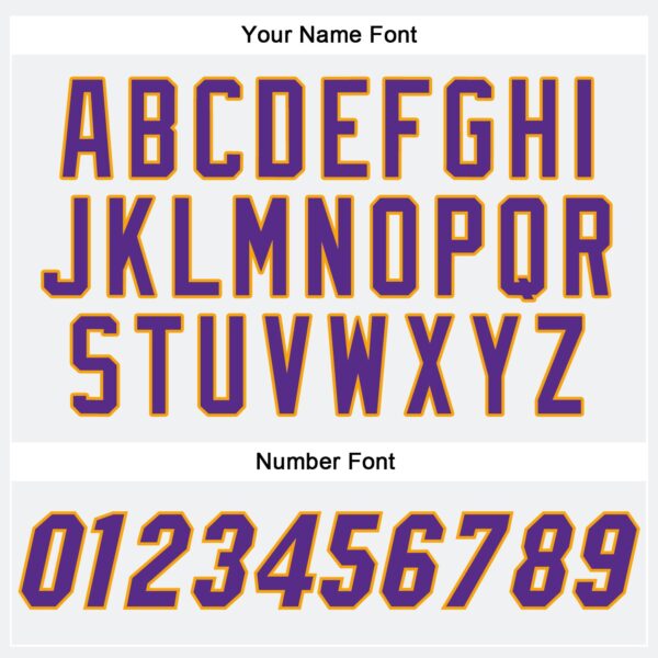 Custom White Purple-Gold Authentic Baseball Jersey