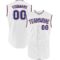 Custom White Royal-Red Authentic Sleeveless Baseball Jersey