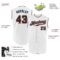 Custom White Black-Orange Authentic Sleeveless Baseball Jersey