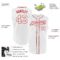 Custom White White-Red Authentic Sleeveless Baseball Jersey