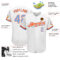 Custom White Powder Blue-Orange Authentic Baseball Jersey