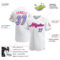Custom White Light Blue Black-Hot Pink Authentic Baseball Jersey