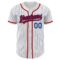 Custom White Royal Pinstripe Red Authentic Baseball Jersey