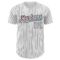 Custom White Black Pinstripe Tie Dye Authentic Baseball Jersey