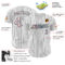 Custom White Black Pinstripe Tie Dye Authentic Baseball Jersey
