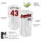 Custom White Black Pinstripe Red Authentic Sleeveless Baseball Jersey