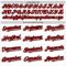 Custom White Black Pinstripe Red Authentic Sleeveless Baseball Jersey