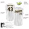 Custom White Black Pinstripe Old Gold Authentic Sleeveless Baseball Jersey